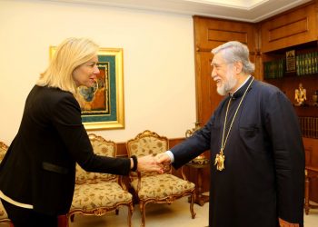Արամ Ա. Կաթողիկոս Ընդունեց  ՄԱԿ-ի Ներկայացուցիչը