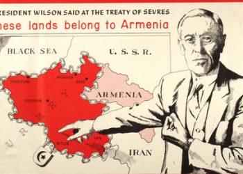14 Ապրիլ 1919-Նախագահ Ուիլսընի Հանդիպումը Աւետիս Ահարոնեանի Եւ Պօղոս-Նուպար Փաշայի Հետ