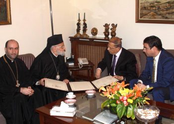 Կրեկորիոս Գ. Լահհամ Պատրիարքը  Այցելեց Զօր. Աունի