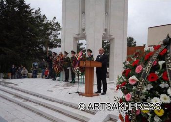 Արցախի Մէջ Յարգանքի Տուրք Մատուցեցին  Ցեղասպանութեան Անմեղ Զոհերու Յիշատակին