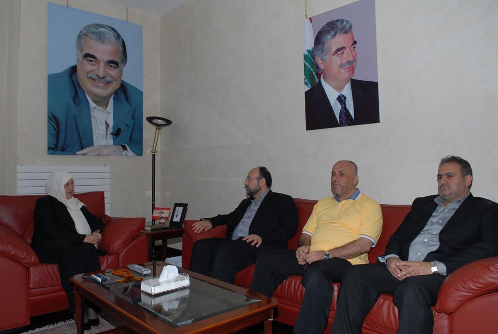 Պահիա Հարիրի` պաղեստինեան պատուիրակութեան հետ