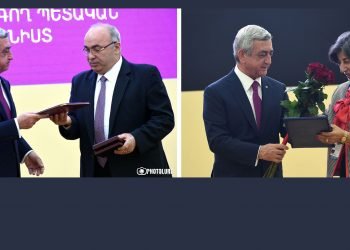 Գաբրիէլ Չեմպերճեան Պարգեւատրուեցաւ «Մեսրոպ Մաշտոց», Սեդա Խտըշեան՝ «Երախտագիտութեան» Մետալով