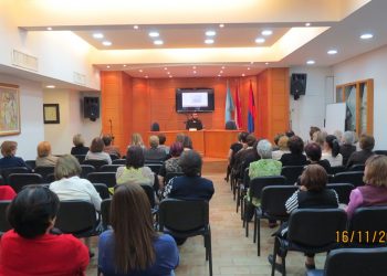 ԼՕԽ-ի Շրջանային Վարչութեան Դաստիարակչական Յանձնախումբին Կազմակերպութեամբ` «Սրբալոյս Միւռոնի Խորհուրդը Եւ Միւռոնօրհնութեան Իմաստը» Նիւթով Դասախօսութիւն