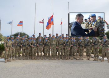 Դեսպան Քոչարեան Մասնակցեցաւ ՖԻՆԻՒԼ-ի Կազմին Մէջ Խաղաղապահ Առաքելութիւն Իրականացնող Հայկական Զօրախումբի Հերթափոխի Արարողութեան