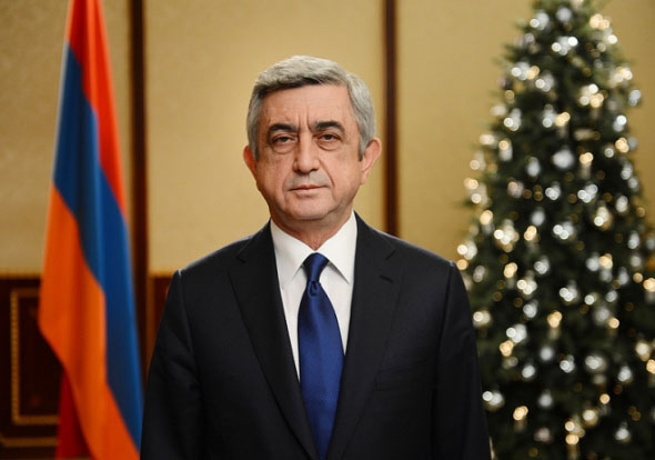 Նախագահ Սերժ Սարգսեան Ամանորի  Եւ Սուրբ Ծննդեան Տօներուն Առիթով  Շնորհաւորած Է Սուրիոյ Հայկական Վարժարանները
