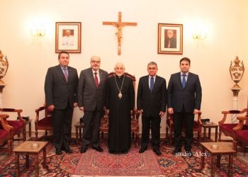 ՀՄԸՄ-ի Կեդրոնական Վարչութեան Լիբանանի Անդամները Այցելեցին Գրիգոր Պետրոս Ի. Պատրիարքին