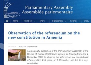 ԵԽԽՎ-ի Դէտերը Հրապարակած Են Սահմանադրական  Փոփոխութիւններու Հանրաքուէին Իրենց Արժեւորումը