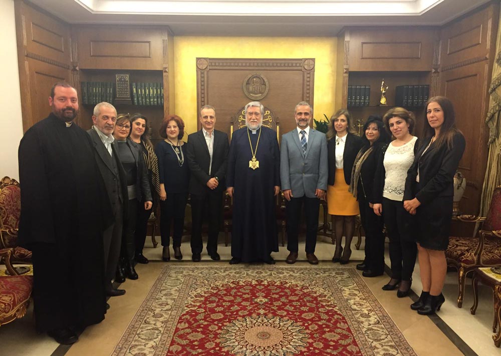 Արամ Ա. Վեհափառ Հայրապետը Ընդունեց Հայ Համալսարանաւարտներու Համախմբումի Վարչութիւնը