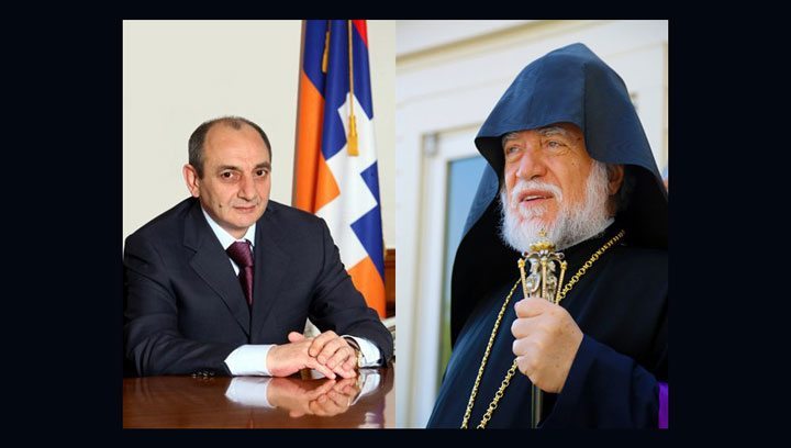 Լեռնային Ղարաբաղի Հանրապետութեան  Նախագահը Հեռաձայնեց Արամ Ա. Կաթողիկոսին