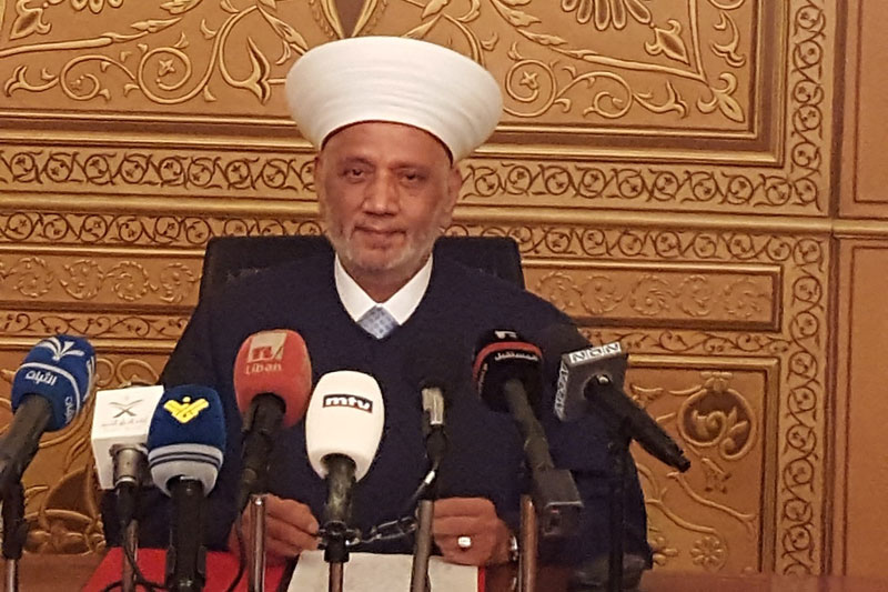 Ռամատանի Առիթով.   «Լիբանան Վտանգի Դիմաց Է Հանրապետութեան Նախագահի Չգոյութեան Պատճառով»  Շեշտեց Միւֆթի Տըրիան