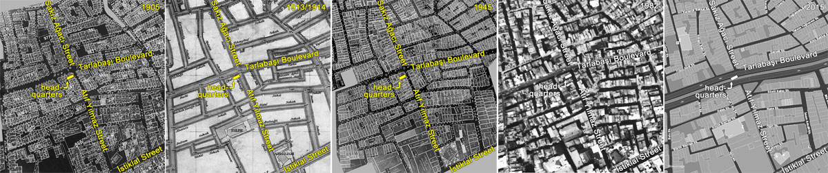 Այս տարածքը 1905-1982 թուականներուն հիմնական փոփոխութիւններ չէ կրած: (Նկարները` Տանիէլ Օհանեան)