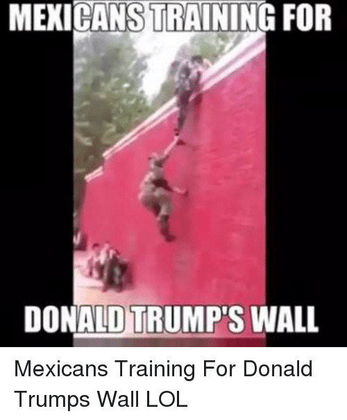 Մեքսիք Մեքսիքացիները կը մարզուին Թրամփի պատին համար