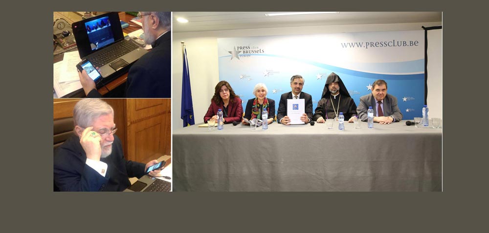Պրիւքսէլի Մէջ Մամլոյ Ասուլիս` Մարդկային Իրաւանց Եւրոպական Դատարանին Մօտ Մեծի Տանն Կիլիկիոյ Կաթողիկոսութեան Բացած Դատին Առիթով