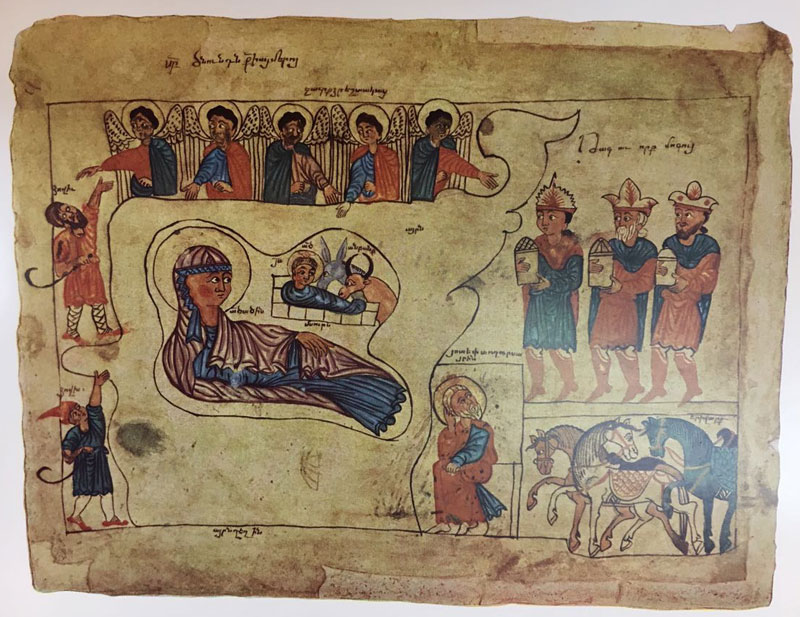 «Ծնունդը եւ մոգերու երկրպագութիւնը», Աւետարան, 1332 թ.