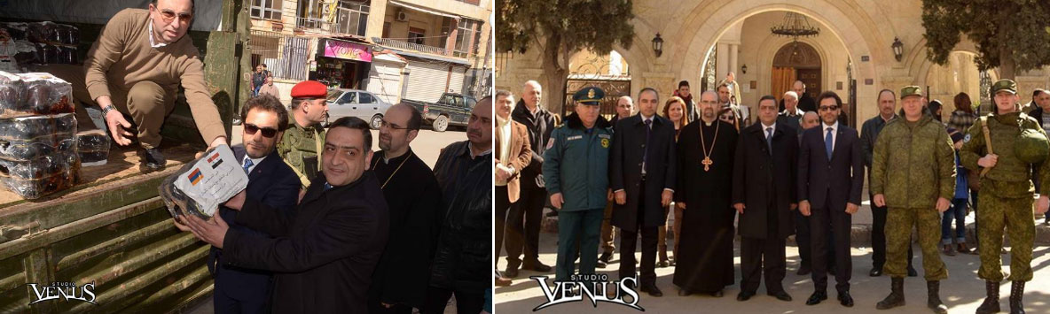 Հայաստանէն Առաքուած Մարդասիրական  Երկրորդ Օժանդակութեան  Առաջին Բաժինը Հասաւ Հալէպ