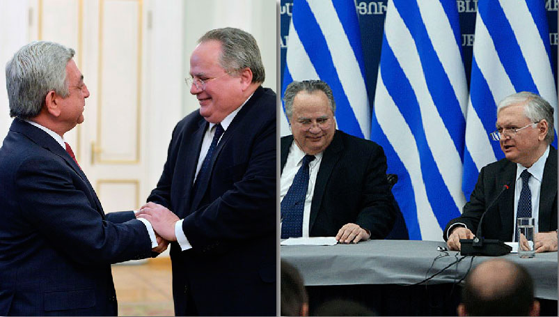 Նախագահ Սարգսեան Ընդունեց Յունաստանի  Հանրապետութեան Արտաքին Գործոց Նախարարը