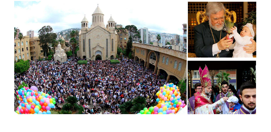 Անթիլիասի Մայրավանքը  Դարձեալ Ծաղկազարդուեցաւ.  Հազարաւոր Մանուկներ Մասնակցեցան Ծաղկազարդի Աւանդական Թափօրին