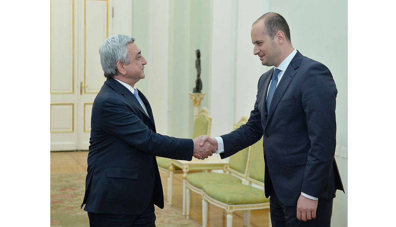 Նախագահ Սարգսեան Ընդունեց Վրաստանի  Արտաքին Գործոց Նախարարը