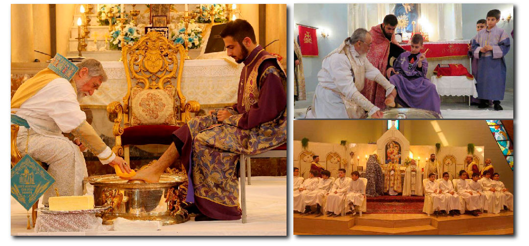 Աւագ Հինգշաբթի Օրուան Արարողութիւնները`  Լիբանանահայ Գաղութին Մէջ