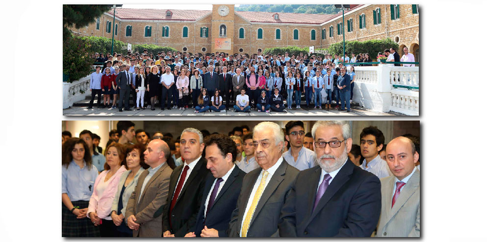 Հայոց Ցեղասպանութեան 102-Ամեակին Առիթով . Լիբանանեան Քանատական Համալսարանին Կազմակերպութեամբ Ծաղկեպսակի Զետեղում` Այնթուրայի Հայ Որբ Մանուկներու Դամբարանին Եւ Պաշտօնական Ոգեկոչում