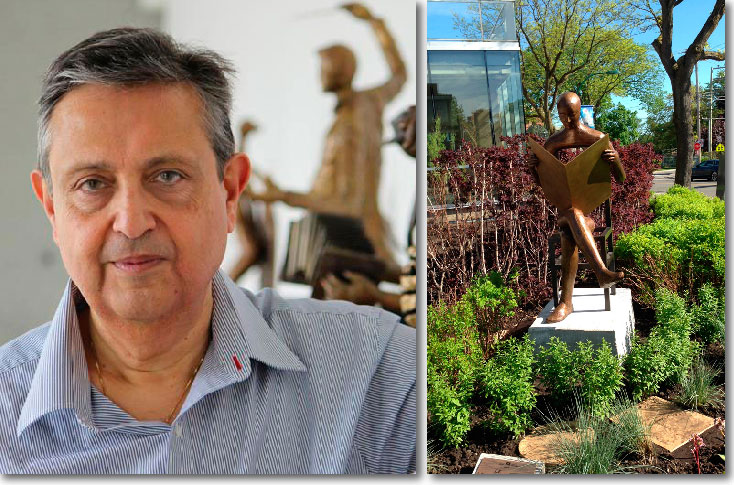 Մոնրէալաբնակ Արուեստագէտ Մկրտիչ Տարագճեանը Կը Հարստացնէ «Մոն Ռուայալ»-ի Հանրային Արուեստի Հաւաքածոն Իր «Ընթերցողը» Քանդակով