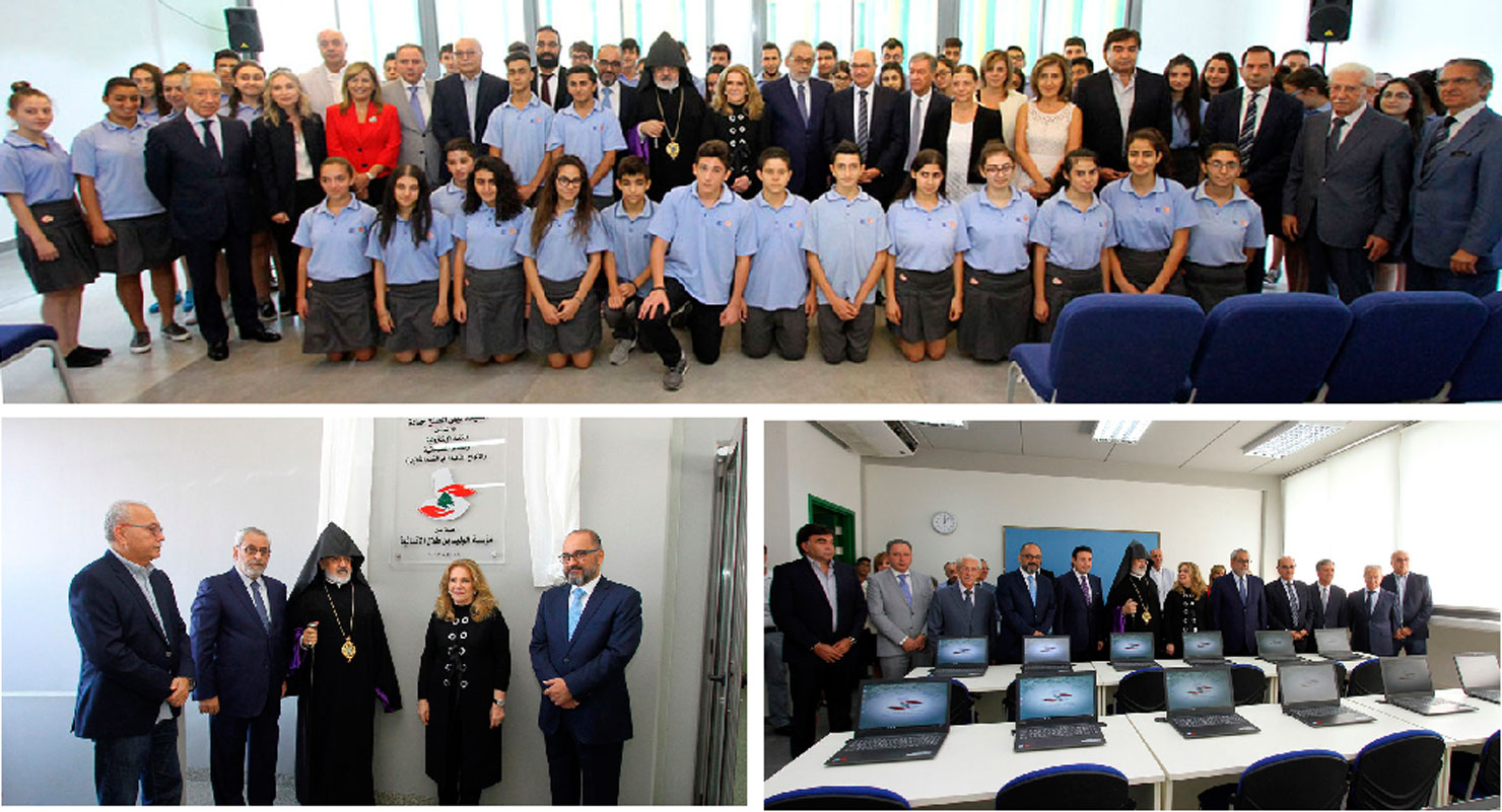 Նախկին Նախարար Լէյլա Սոլհ-Համատէ Բացումը Կատարեց Ազգային Միացեալ Վարժարանի Համակարգիչի Սրահին,  Ե-Գրադարանին Եւ Արդիական Սարքերուն
