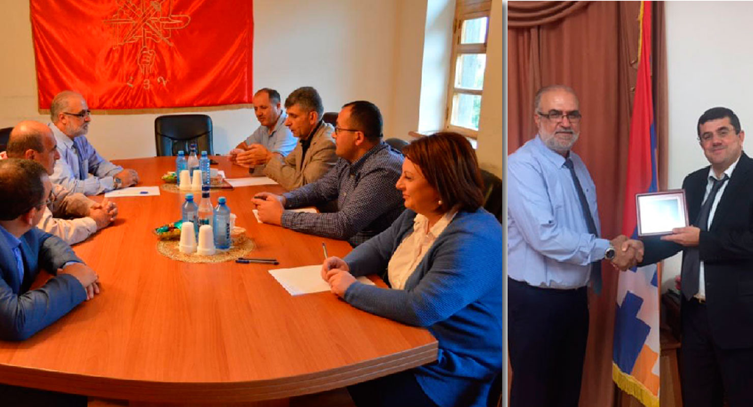 Արցախ Կ՛այցելէ Այնճարի Քաղաքապետ Վարդգէս Խոշեանը
