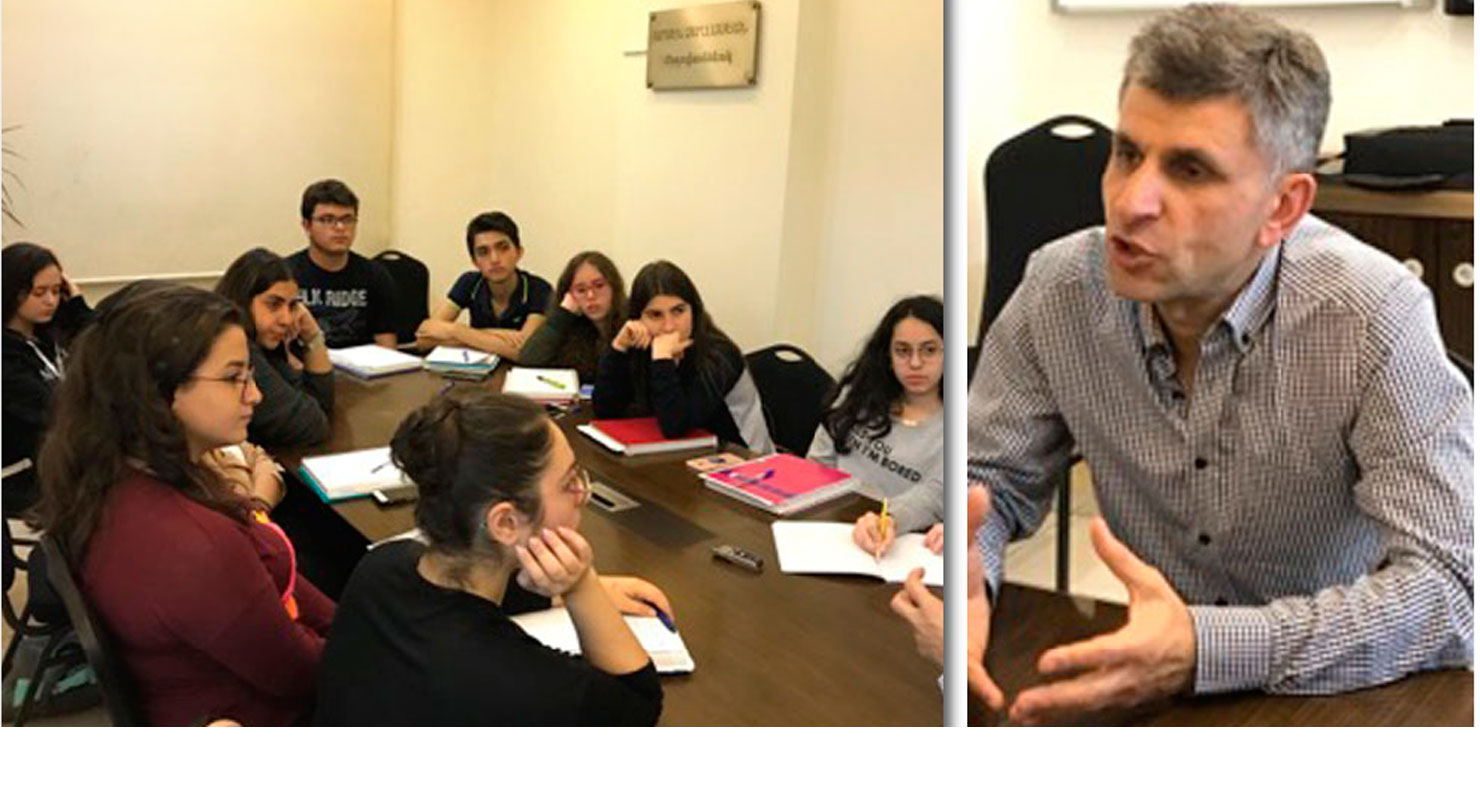 Լրագրութեան Վարժողական Ծրագիր (11).  «Ապագայ Լրագրողներ»-ը Դաւիթ Իշխանեանէն  Իմացան Արցախի Վերջին Իրադարձութիւնները