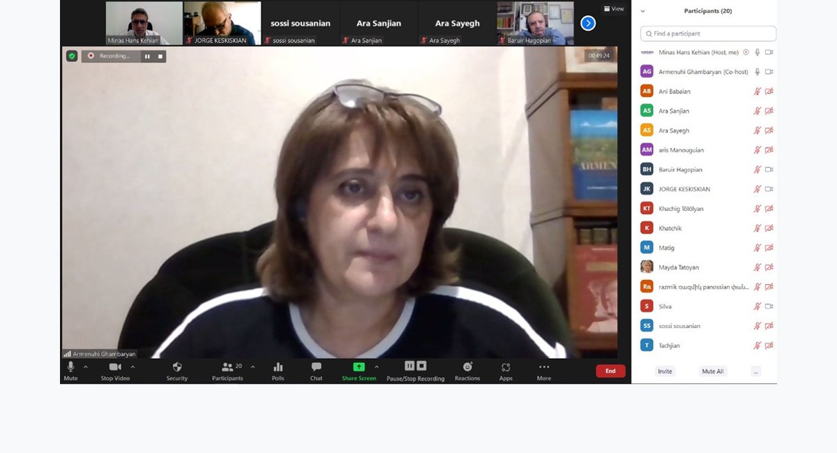 «Մարդասիրական Օժանդակութիւններ  Տրամադրելով Հանդերձ Միացեալ Նահանգներու  Քաղաքականութեան Մէջ Զինուորական  Օժանդակութեան Օրակարգ Չկար»  Կը Հաստատէ Դոկտ. Արմենուհի Ղամբարեան