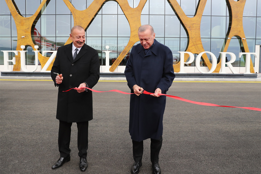 Էրտողանն Ու Ալիեւը Վարանդայի  Օդակայանին Բացումը Կատարած Են