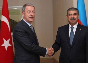Ազրպէյճանի Եւ Թուրքիոյ Պաշտպանութեան  Նախարարները Քննարկած Են  Շրջանային Անվտանգային Հարցեր