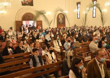 Ծաղկազարդի Տօնը` Նորաշէնի  Սրբոց Վարդանանց Եկեղեցւոյ Մէջ