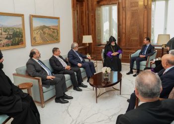 Արամ Ա. Կաթողիկոս Հանդիպեցաւ  Սուրիոյ Նախագահ Պաշշար Ասատին