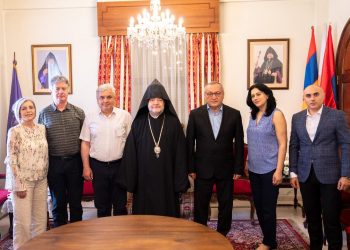 Հաղորդագրութիւն. Արցախի Հանրապետութեան Ազգային Ժողովի Նախագահը Ազգային Առաջնորդարանի Մէջ