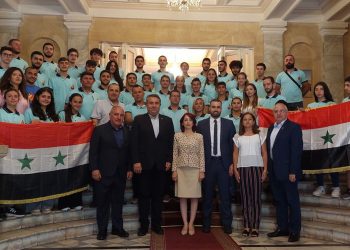 ՀՄԸՄ-Ի Կեդրոնական Վարչութեան Պատուիրակութեան Այցելութիւնը Հայաստանի Մէջ Սուրիոյ Դեսպանին