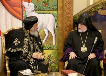 Արամ Ա. Կաթողիկոս Իր Զօրակցութիւնը Կը Յայտնէ Ղպտի Եկեղեցւոյ Պետ Թէոդորոս Պատրիարքին