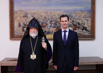 Արամ Ա. Կաթողիկոս Ցաւակցութիւն Կը Յայտնէ Սուրիոյ Նախագահ Պաշշար Ասատին