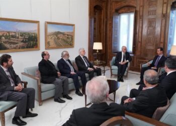 Լիբանան-Սուրիա Խորհրդարանական Եղբայրութեան  Եւ Բարեկամական Յանձնախումբէն  Պատուիրակութիւն Մը Այցելեց Նախագահ Ասատի