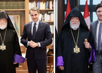 ՆՍՕՏՏ Արամ Ա. Վեհափառ Հայրապետին Ողջոյնի Գիրերը՝ Գանատայի Եւ Յունաստանի Վարչապետներուն