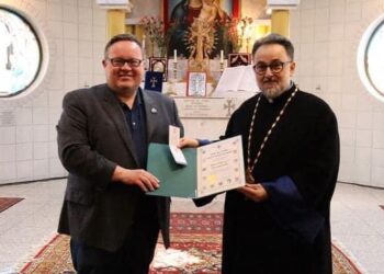 Քանատայի Մէջ. Հոգշ. Տ. Գեղարդ Ծ. Վրդ.ին՝ Պատուեգիր