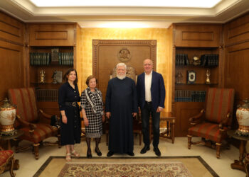 ՆՍՕՏՏ Արամ Ա. Կաթողիկոս Ընդունեց Ազգային Բարերար Հանգուցեալ Գառնիկ Եագուպեանի Ընտանիքը