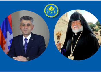 Արամ Ա. Կաթողիկոս Կը Շնորհաւորէ Դաւիթ Իշխանեանը` Արցախի Հանրապետութեան Խորհրդարանի Նախագահ Ընտրուելուն Առիթով