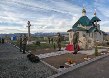 Սեպտեմբերին Արցախի Մէջ Զոհուած Ռուս Խաղաղապահներուն Նուիրուած Յուշարձանի Բացում Կատարուած Է