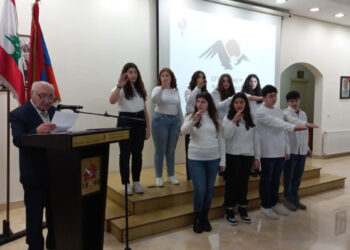 Պատանիներու Խոստման Արարողութիւն Այնճարի Մէջ