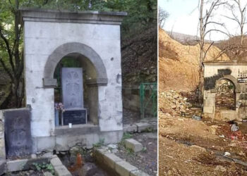 Ազրպէյճանցիները Քանդած Են Արցախի Թթու Ջուր Տարածքի Խաչքար-Յուշաղբիւրը