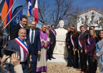 Մարսէյի Հայութիւնը Հանդիսաւորապէս Կատարեց Թեհլիրեան Արդարահատոյցի Կիսանդրիին Բացումը Պոմոնի Մէջ