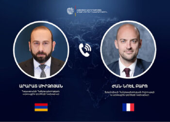 Ֆրանսայի Արտաքին Գործոց Նախարարին Հետ  Զրոյցի Ընթացքին Միրզոյեան Կարեւոր Նկատած Է  Խաղաղութեան Պայմանագիրի Ստորագրումը