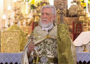 Քրիստոսի Հրաշափառ Յարութեան Տօնը Հայրապետական  Սուրբ Պատարագով Նշուեցաւ Անթիլիասի Մայրավանքին Մէջ