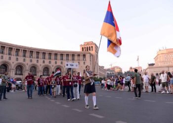 Համա-ՀՄԸՄ-ական 12-րդ Մարզախաղերու Բացման Մեծաշուք Հանդիսութիւն` Երեւանի Մէջ