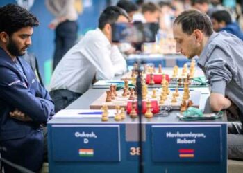 Ճատրակ.  Ռոպերթ Յովհաննիսեան Հաւասարութիւն  Արձանագրեց Աշխարհի Ախոյեան  Կուքեշ Տի-ի Հետ